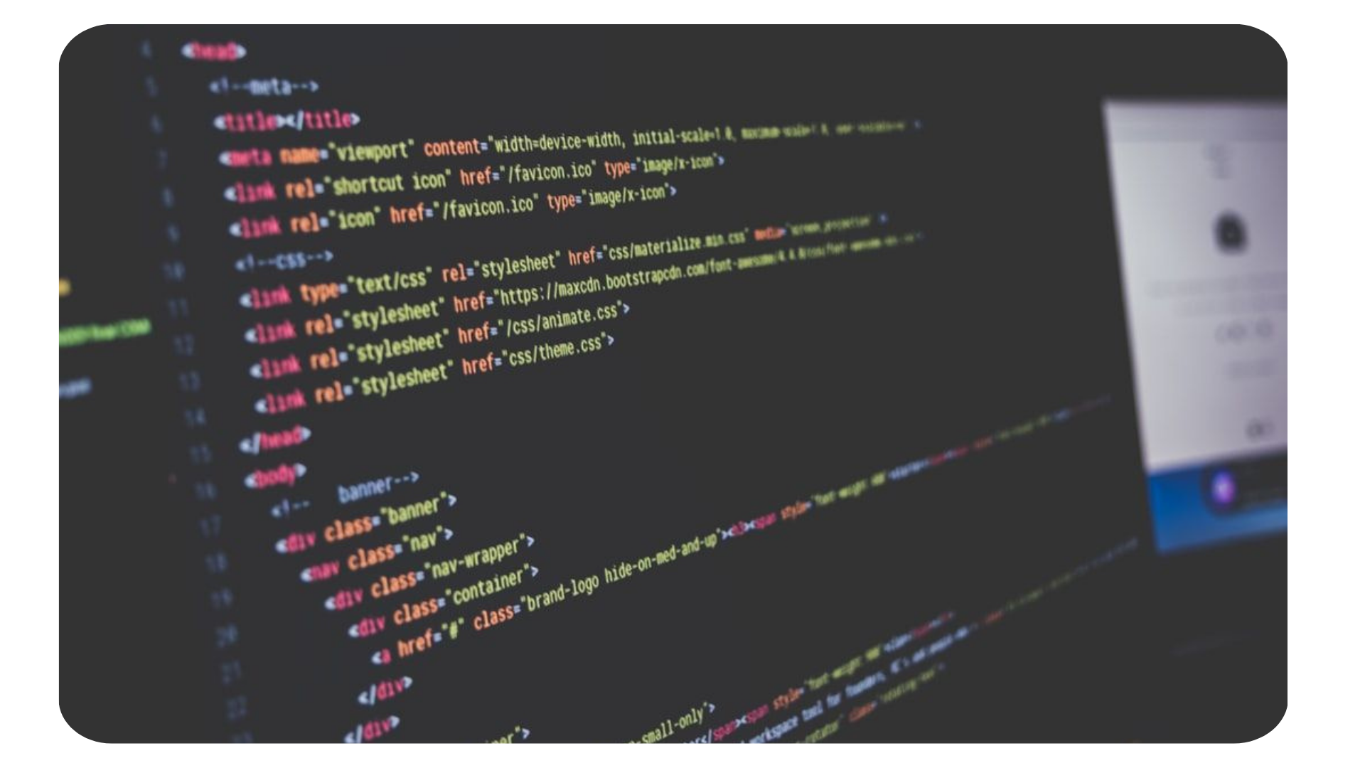códigos HTML, CSS e JavaScript